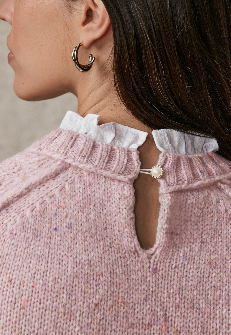 Next RUFFLE DETAIL - Džemper - pink