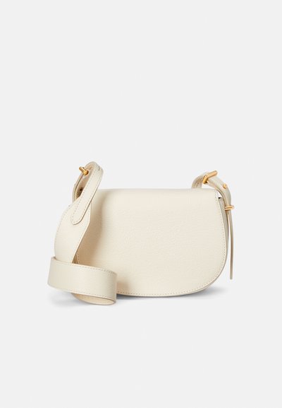 Polo Ralph Lauren POLO ID LEATHER SADDLE BAG - Mala a tiracolo - ivory
