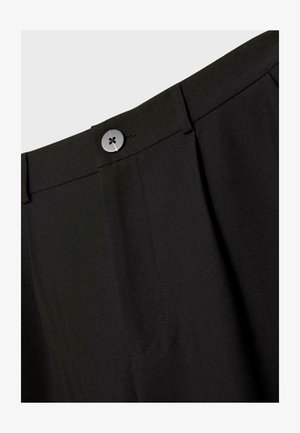 Stradivarius, SMART STRAIGHT-LEG TROUSERS - Pantalon classique - black