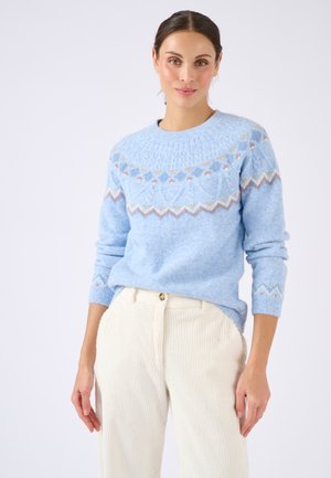 Pullover - bleu chiné