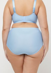 Ulla Popken 2ER-PACK NADELSTREIFEN HÖHER GESCHNITTEN - Slip - light blue