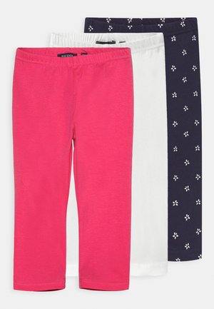 SMALL GIRLS STARS 3 PACK - Legging - white/navy