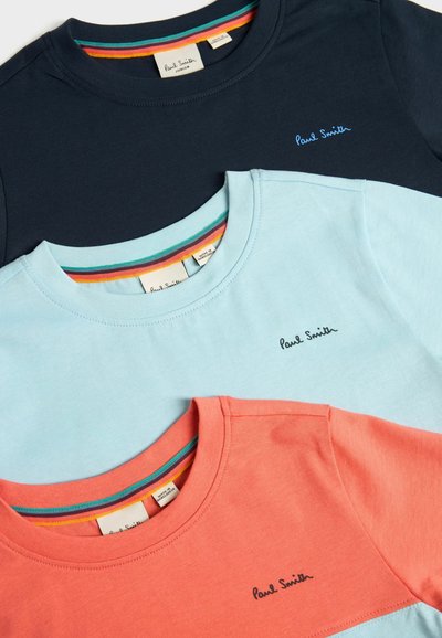 Paul Smith Junior SIGNATURE  3 PACK  - REGULAR FIT - Jednoduché tričko - blue colour block
