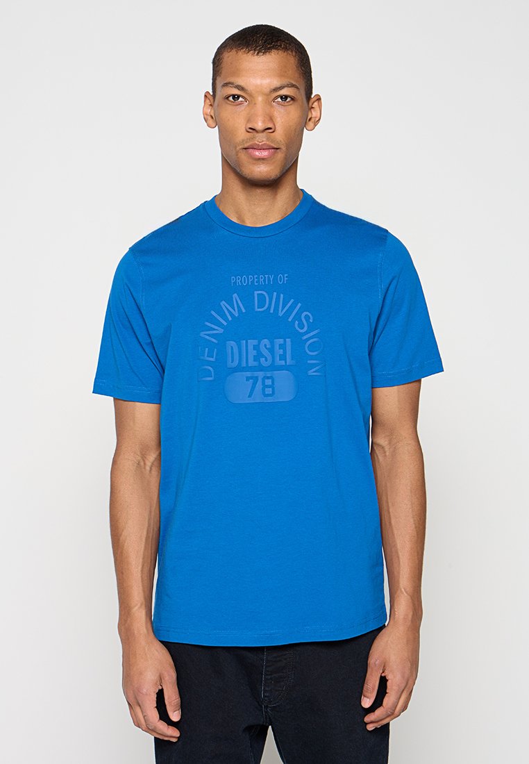 Diesel T-shirt print blauw