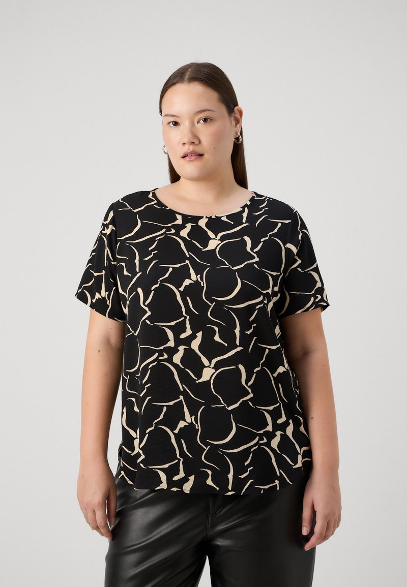 ONLY Carmakoma CARVICA LIFE NOOS - Bluse - white/black