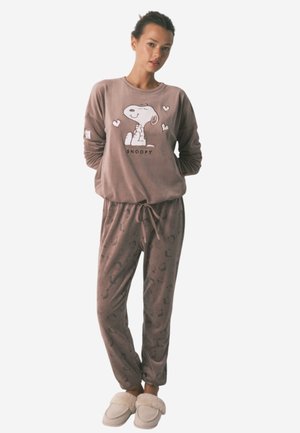 SNOOPY SET - Nattøj sæt - beige