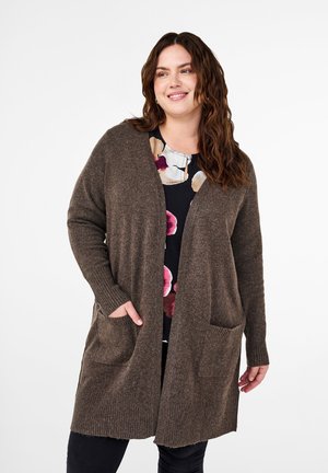 Onlmaggie Life Ls O Neck Cardi Malt Ball Melange