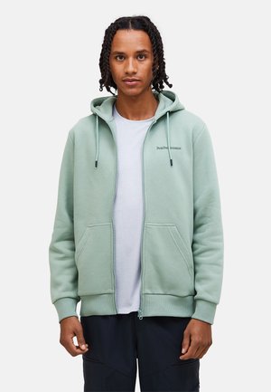 M ORIGINAL SMALL LOGO ZIP - Sweatjacke - salbei