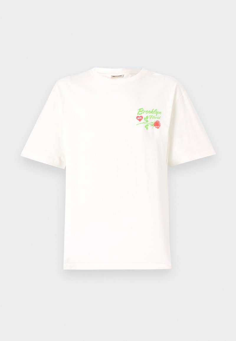 Only & Sons T-shirt print crème