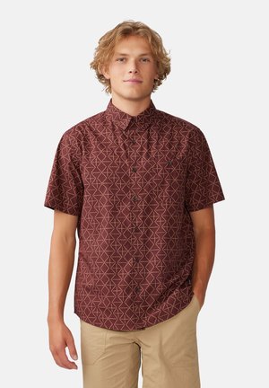 Mountain Hardwear, Hemd - washed raisin dot geo print