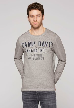 Camp David Long sleeved top - polo grey