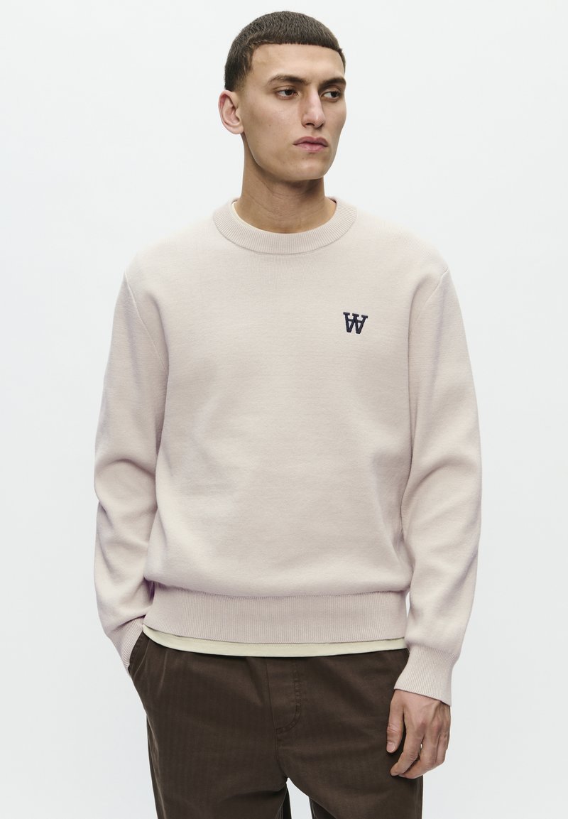 DOUBLE A BY W.W. CURT CREW NECK - Jumper - moonstruck