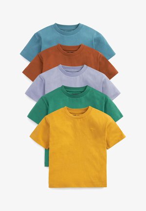 5 PACK OVERSIZED - T-shirt basic - multi-coloured