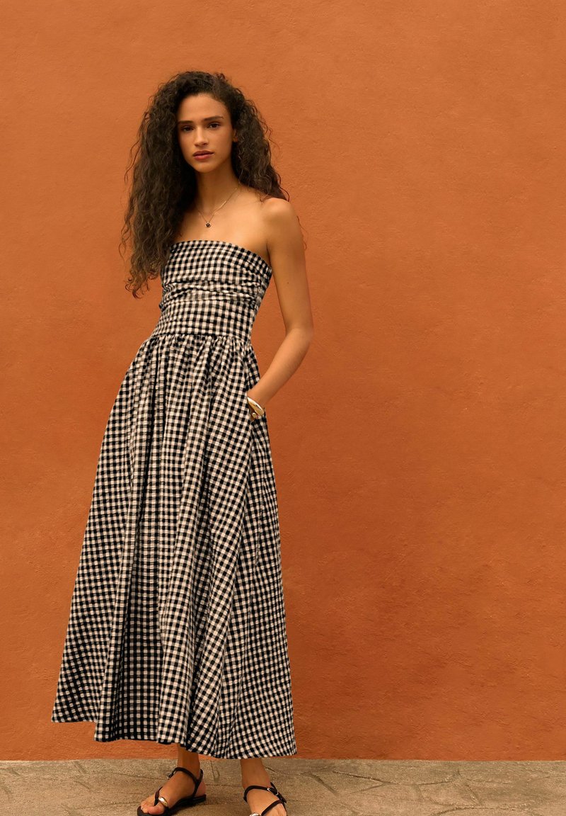 Jupe Femme Marks And Spencer – Viscose Motif Géométrique – Taille 6 – A-Line Midi