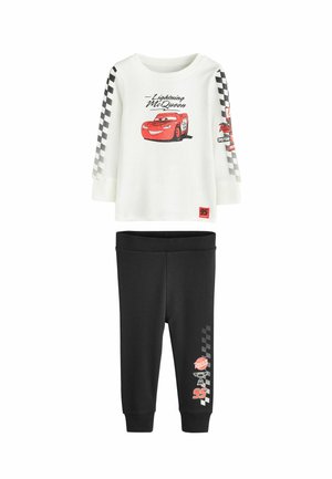 REGULAR FIT - SINGLE LICENSE SET - Nachtwäsche Set - cream black cars