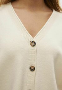 Vero Moda ROLL V-NECK - Cardigan - birch