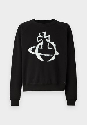 Vivienne Westwood STENCIL ORB RAGLAN - Sweatshirt - black