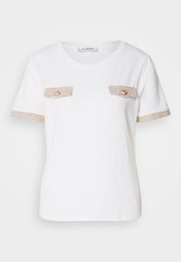 DAEL - T-shirt basic - off white melange