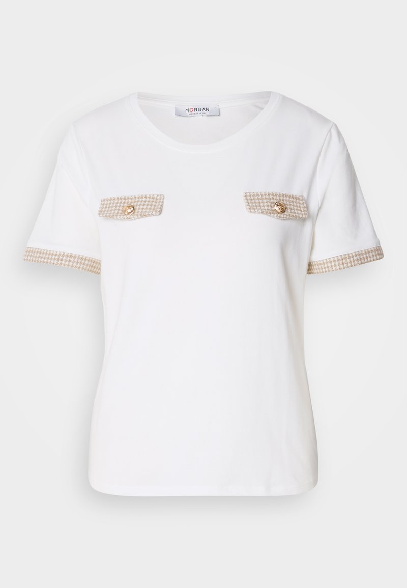 Morgan T-shirt basic crème Morgan T-shirt basic crème