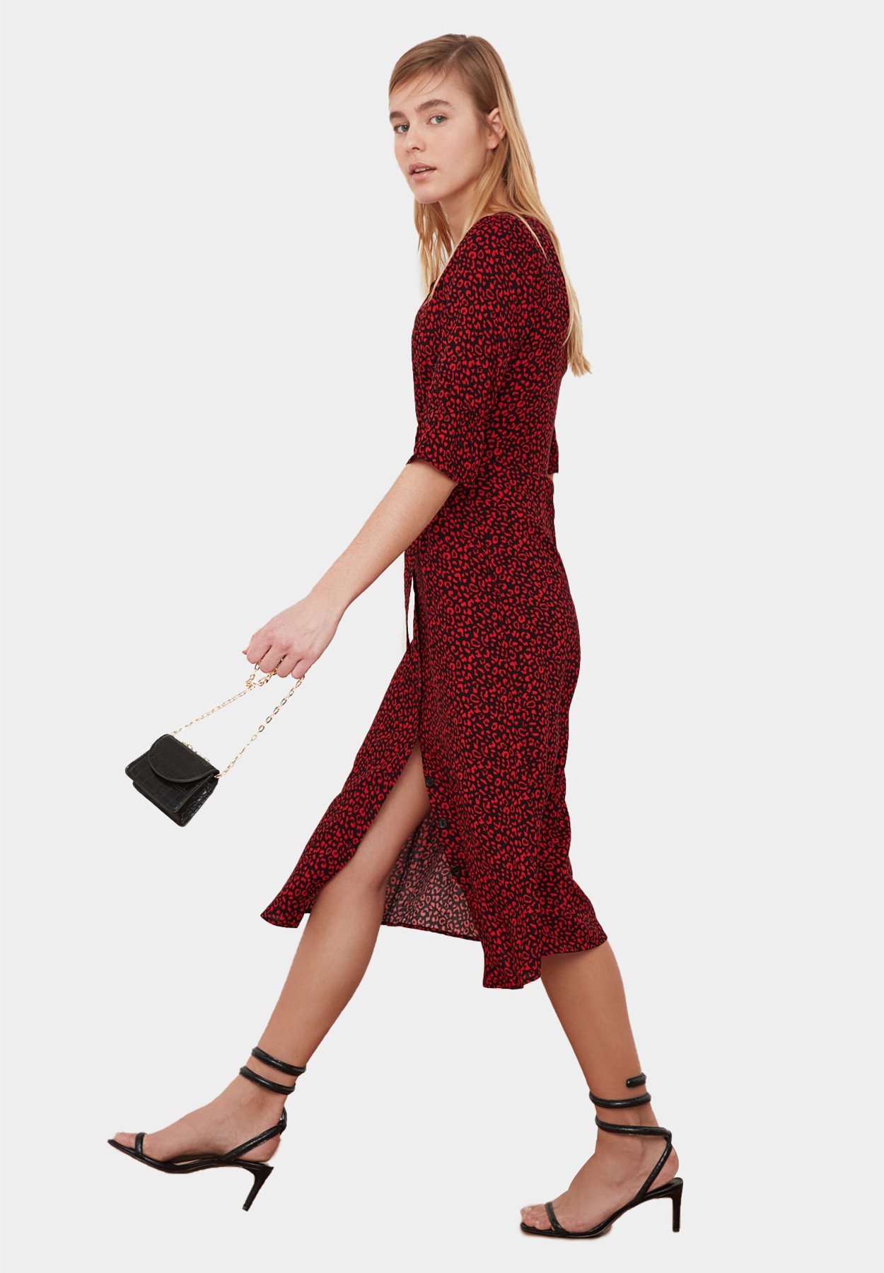 Trendyol Abito a camicia - red/rosso - Zalando.it