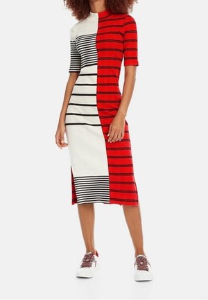 Gebreide jurk - white