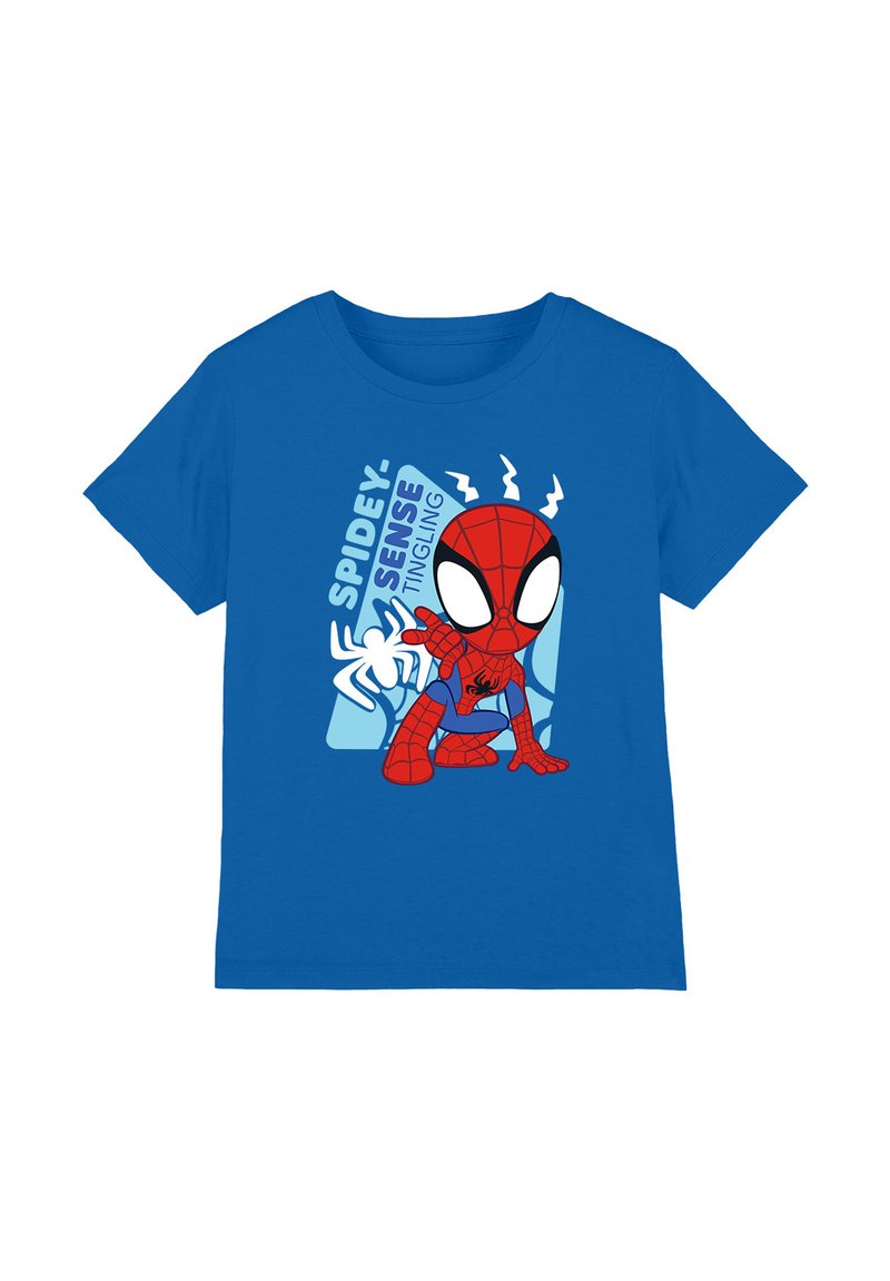 Marvel T-shirt print blauw