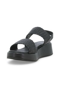 Melluso INTRECCIO - Sandali con plateau - nero