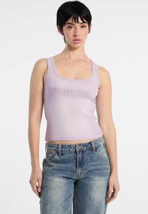 MIT STRASS - Top - rose