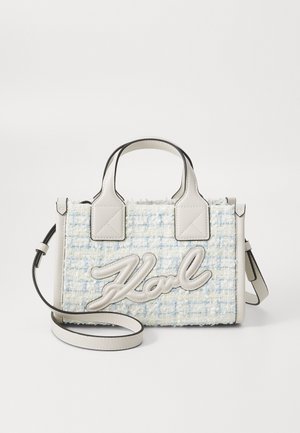 SKUARE TOTE BOUCLE - Handbag - kentucky blue/white