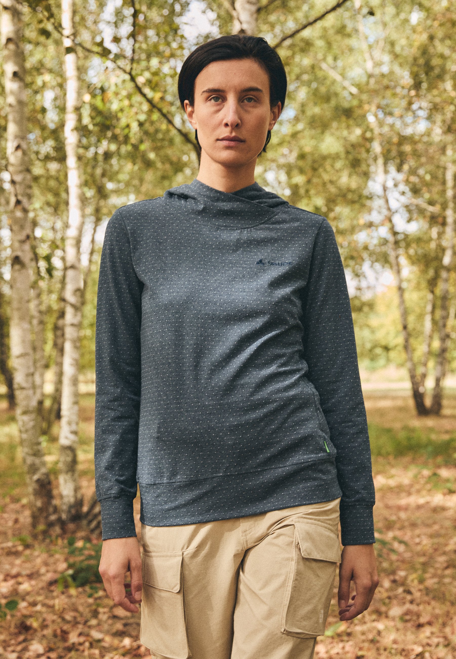 VAUDE Tuenno – Pullover Con Cappuccio Da Donna – Ecologico, Jersey Morbido