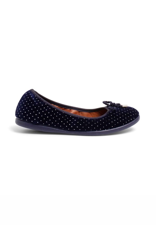 CON LAZO BRILLANTITOS – Klassischer Ballerina – azul marino