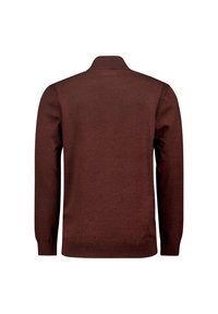 NO EXCESS HALF ZIP  COLOURED MELANGE - Trui - orange red