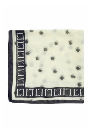 PRINTED   - Šalle - ivory polka dot