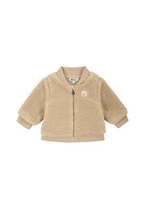 Steiff, JACKE WOOF & FLUFF, GEFÜTTERT UNISEX - Fleecejacke - sesame