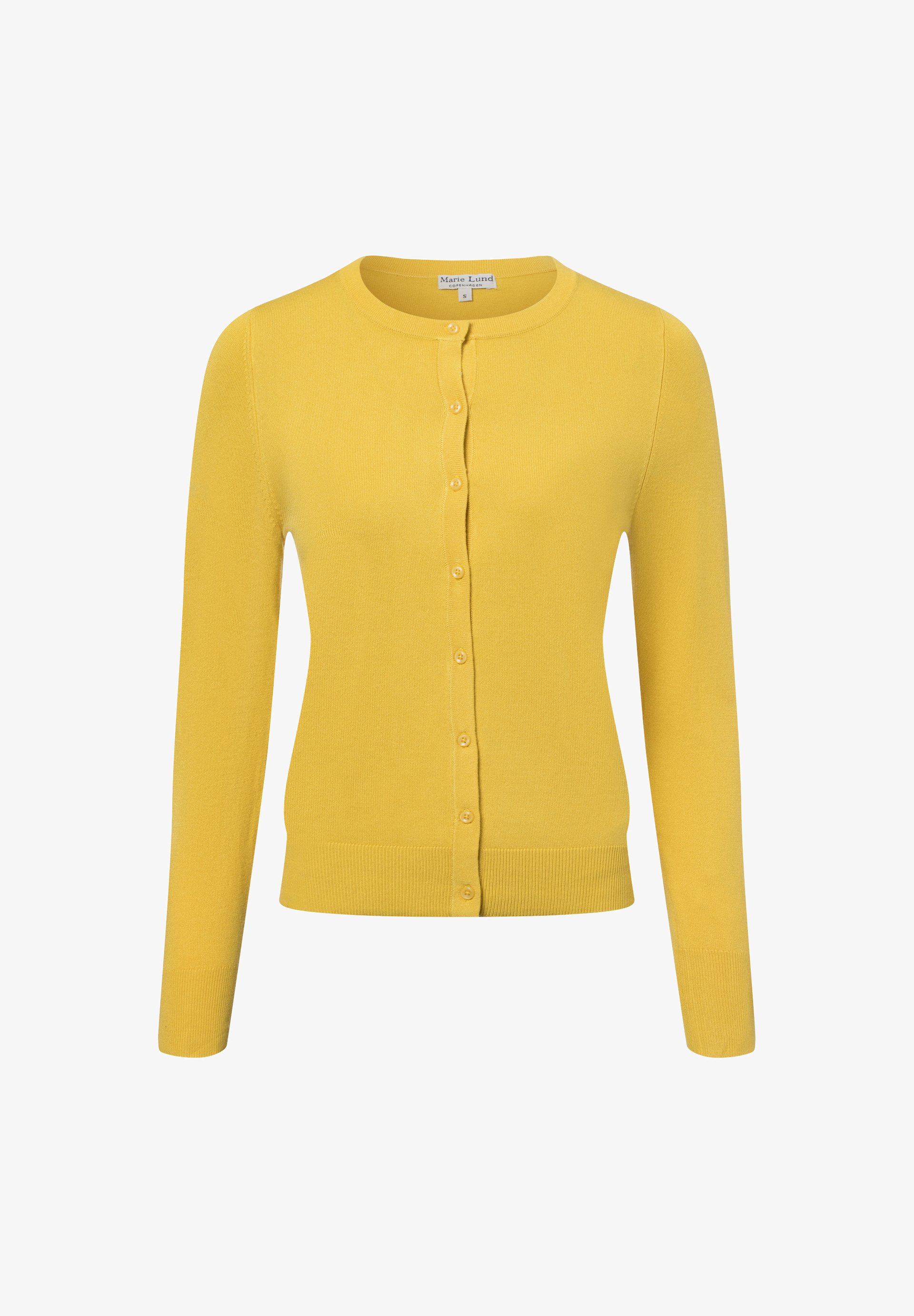 Cardigan Sweaters Strickjacke Lang Senfgelb Strickjacke Lana Cecil