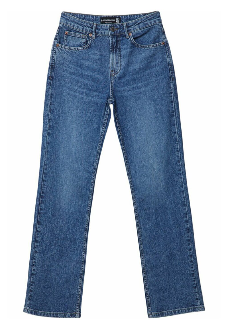 Stradivarius Straight leg jeans koningsblauw Stradivarius Straight leg jeans koningsblauw