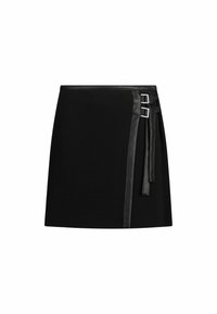 Zavinovacia sukňa - black