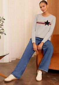 Love & Roses PETITE FIT  - Melegítőfelső - grey star stripe