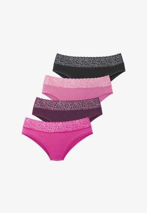 LASCANA, LASCANA JAZZ-PANTS SLIPS - Slip - aubergine, pink, fuchsia, schwarz