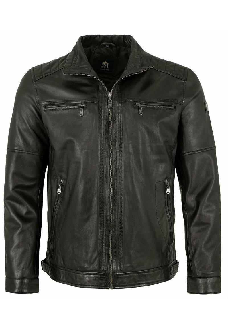 Otto Kern Lederjacke - schwarz