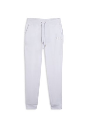 REGULAR FIT IN CON POLSINI SUL FONDO - Pantalones deportivos - white