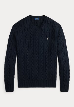 Polo Ralph Lauren Big & Tall, CABLE KNIT COTTON SWEATER - Trui - hunter navy w/ c8135 pp