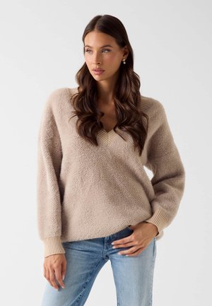 Strickpullover - beige