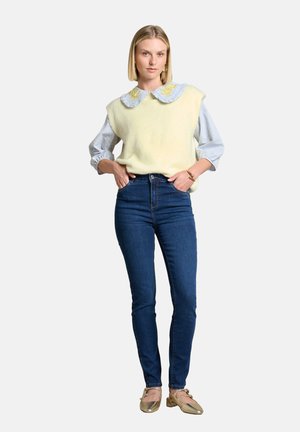 LolaLiza, HIGH-WAIST SLIM JEANS HIGH-WAIST SLIM JEANS - Vaqueros slim fit - dark blue