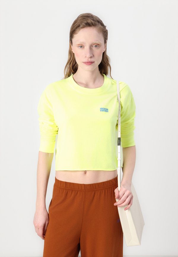 PYMAZ - Long sleeved top - jaune fluo3