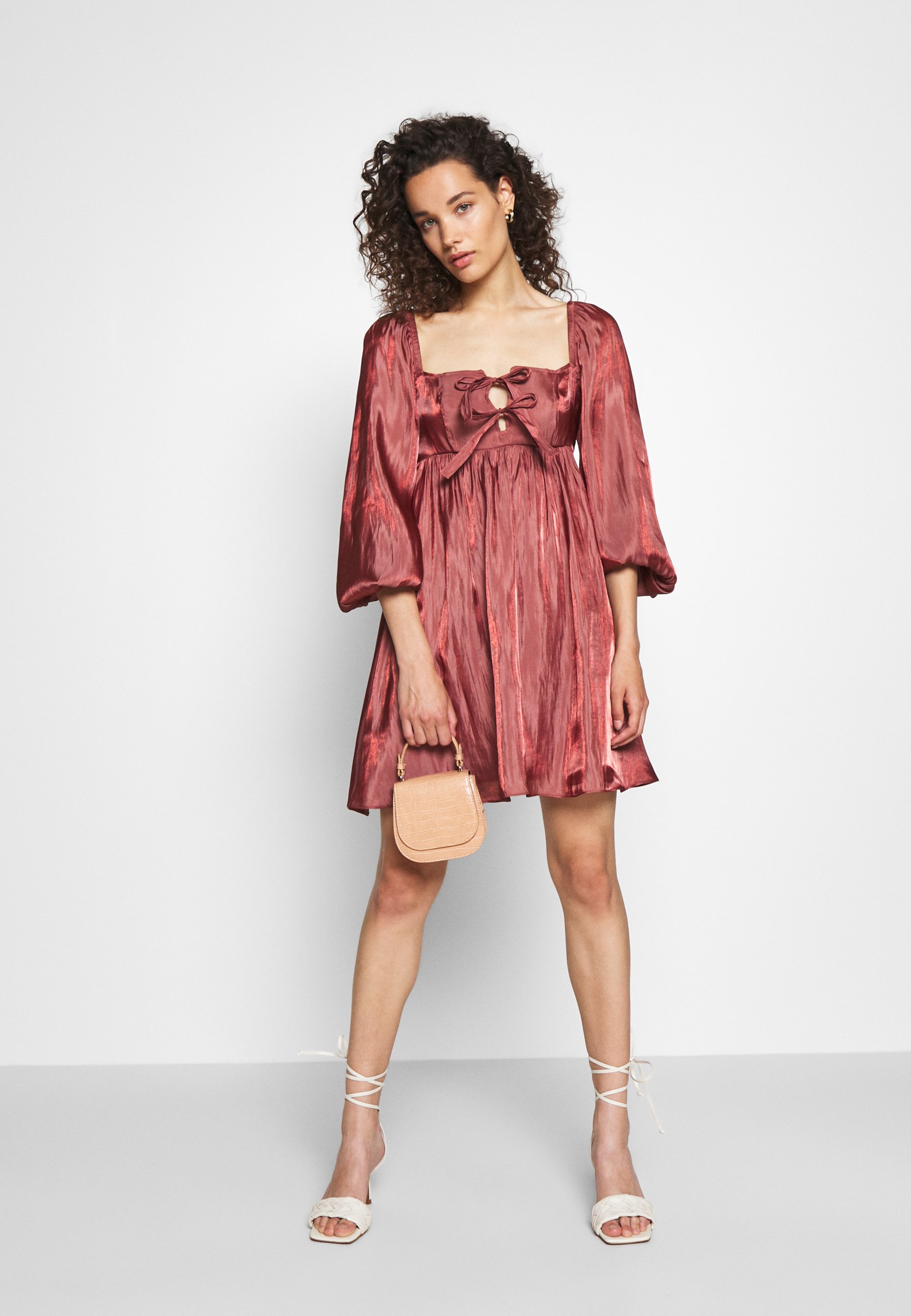 dark blush dress