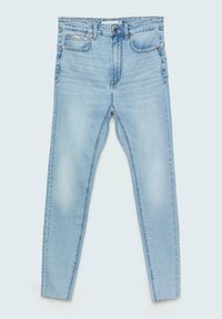 Stradivarius Vaqueros pitillo - light-blue denim