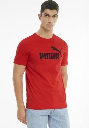 Puma LOGO TEE - Print T-shirt - high risk red