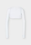 POWER ESSENTIALS WORKOUT CONTOUR SHRUG - Μπλούζα με μακριά μανίκια - white