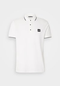 REGULAR FIT IN MERCERIZED WITH LOGO PATCH - Polo - cream